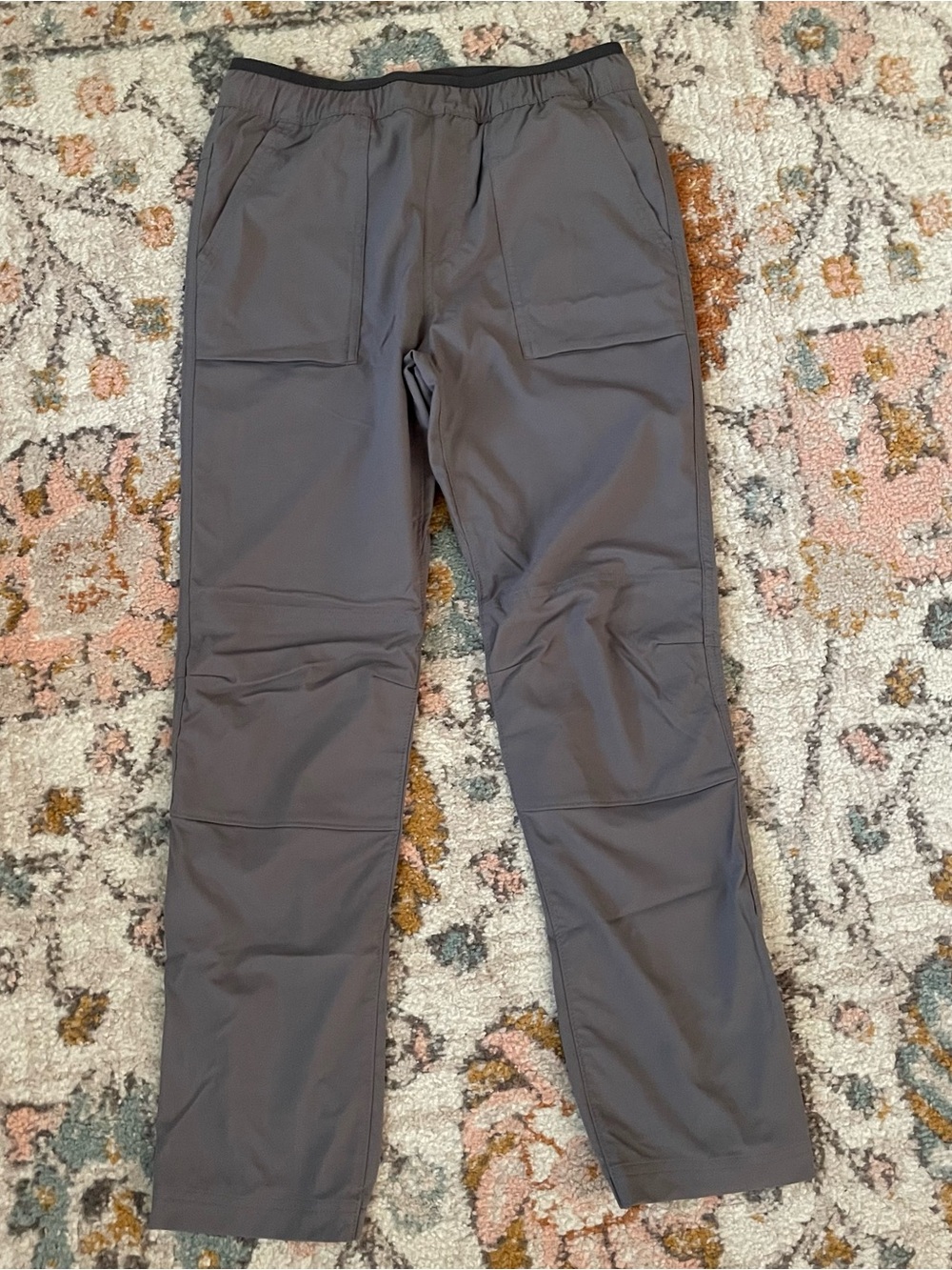 REI Boys Gray Stretch Jogger Hiking Pants 14/16